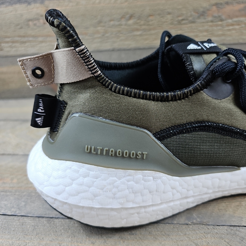 adidas Ultraboost 21 X Parley Men's Running Shoes Focus Olive Black - Picture 9 of 12